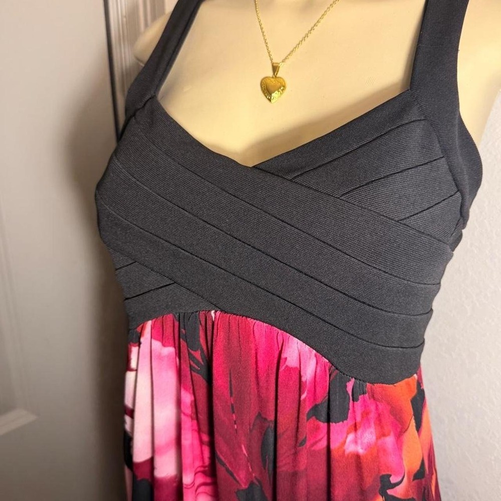 Intermission Black and pink floral maxi dress - Picture 2 of 6